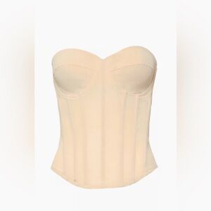 Elegant Cream Strapless Corset